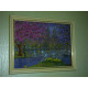 Bead Embroidery Kit on Art Canvas "Spring bloom"