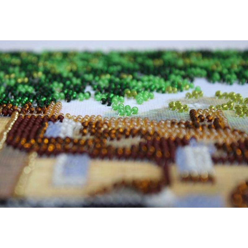 Bead Embroidery Kit on Art Canvas "Sunday picnic"