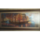 Bead Embroidery Kit on Art Canvas "Gold reflections"