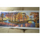 Bead Embroidery Kit on Art Canvas "Gold reflections"