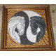Bead Embroidery Kit on Art Canvas "Yin and Yang"