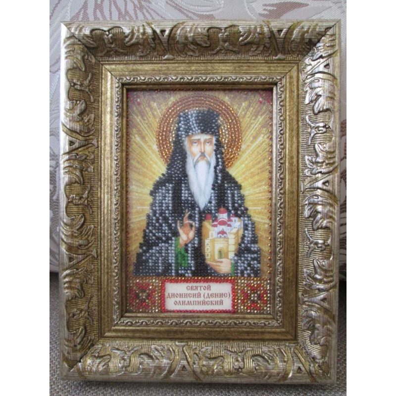 Mini Icon Bead Embroidery Kit on Art Canvas "St. Denis"