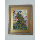 Bead Embroidery Kit on Art Canvas "Peacock"