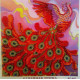 Bead Embroidery Pattern on Art Canvas "Firebird"
