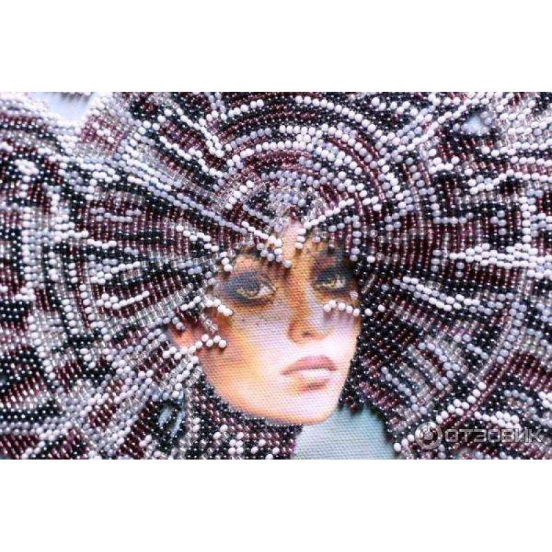 Bead Embroidery Kit on Art Canvas "Selena"
