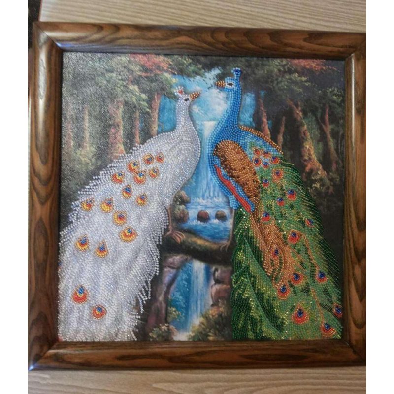 Bead Embroidery Pattern on Art Canvas "Rivals"