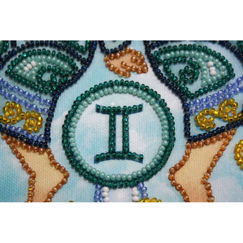 Bead Embroidery Kit on Art Canvas "Gemini"