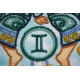 Bead Embroidery Kit on Art Canvas "Gemini"