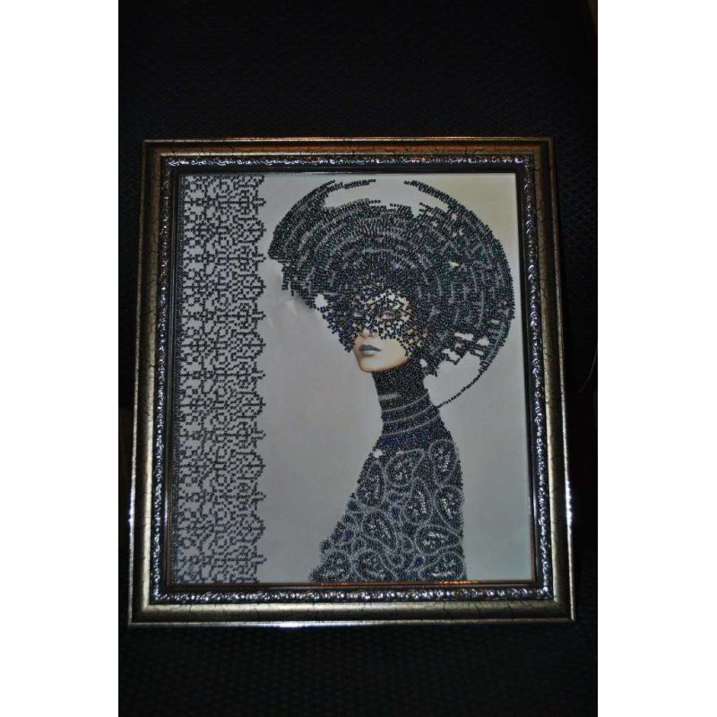 Bead Embroidery Kit on Art Canvas "Morgana"