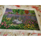 Bead Embroidery Kit on Art Canvas "Swan song"