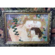 Bead Embroidery Kit on Art Canvas "Mother and Child"