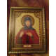Mini Icon Bead Embroidery Kit on Art Canvas "St. Anna"