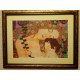 Bead Embroidery Kit on Art Canvas "Mother and Child"