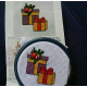 Cross Stitch Postcard Kit "Christmas gifts"