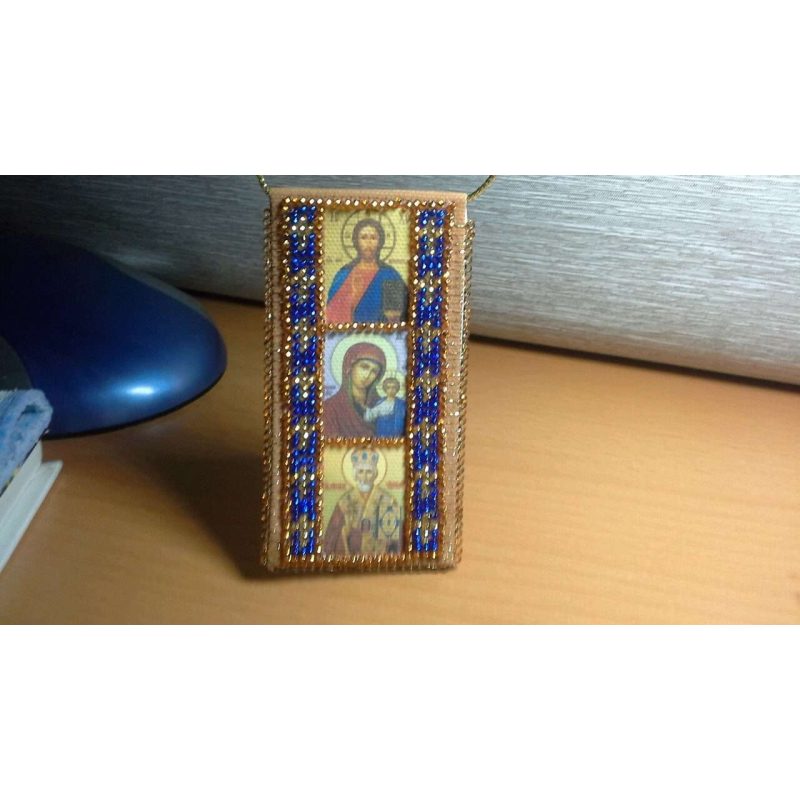 Talisman Bead Embroidery Kit on Art Canvas "Driver' Prayer (Ukrainian text)"