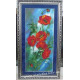 Bead Embroidery Kit on Art Canvas "Poppy dawn"