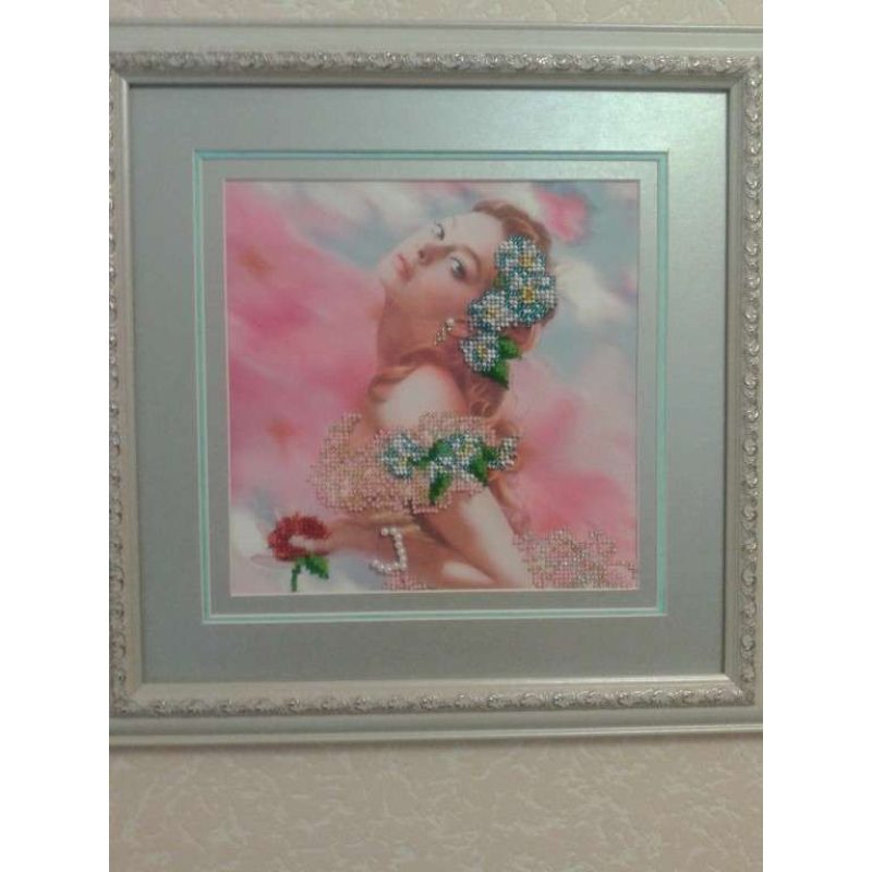Bead Embroidery Pattern on Art Canvas "Grace"
