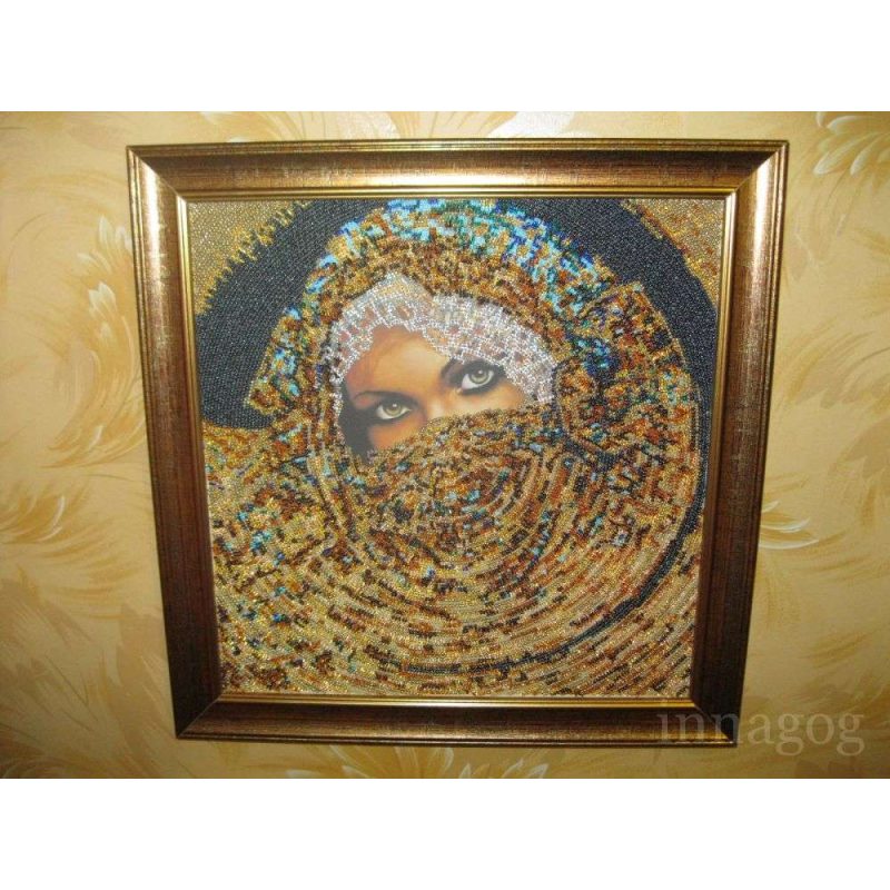 Bead Embroidery Kit on Art Canvas "Scheherazade"