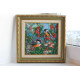 Bead Embroidery Pattern on Art Canvas "Morning Forest"