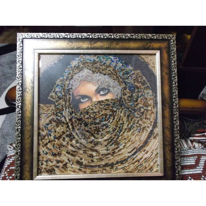 Bead Embroidery Kit on Art Canvas "Scheherazade"