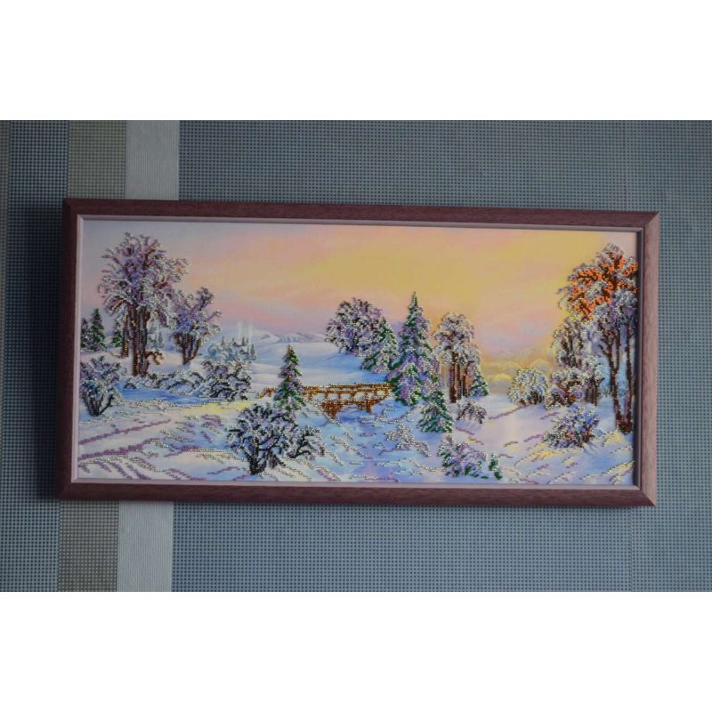 Bead Embroidery Kit on Art Canvas "Bewitched forest"