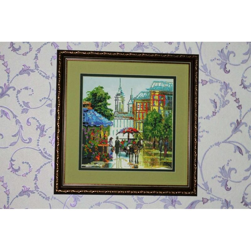 Bead Embroidery Pattern on Art Canvas "The Journey"