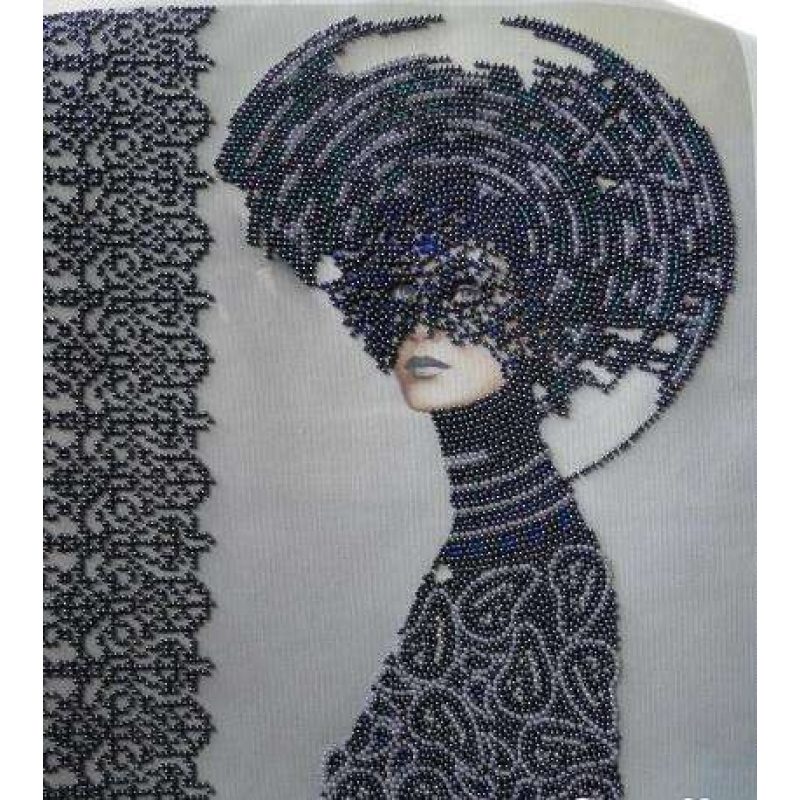 Bead Embroidery Kit on Art Canvas "Morgana"