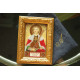 Mini Icon Bead Embroidery Kit on Art Canvas "St. Alexander"