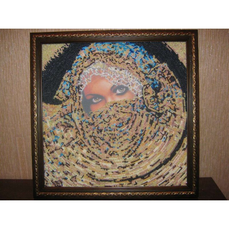 Bead Embroidery Kit on Art Canvas "Scheherazade"