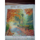 Bead Embroidery Pattern on Art Canvas "Transparent autumn"