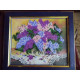 Bead Embroidery Kit on Art Canvas "Lilacs"