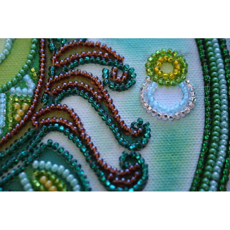 Bead Embroidery Kit on Art Canvas "Scorpio"