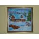 Bead Embroidery Pattern on Art Canvas "Christmas Eve"