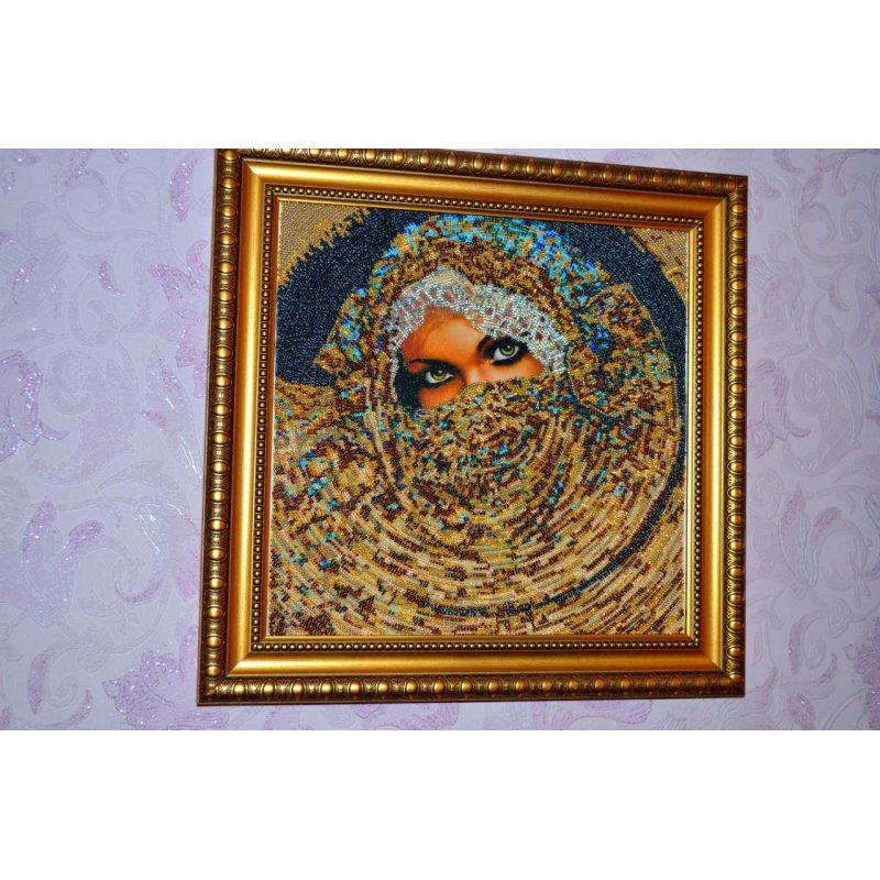 Bead Embroidery Kit on Art Canvas "Scheherazade"