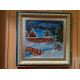 Bead Embroidery Pattern on Art Canvas "Christmas Eve"