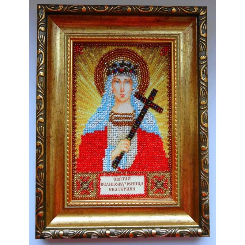 Набір-міні для вишивання бісером іменної ікони "Свята Катерина"