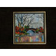 Bead Embroidery Pattern on Art Canvas "Reflection"