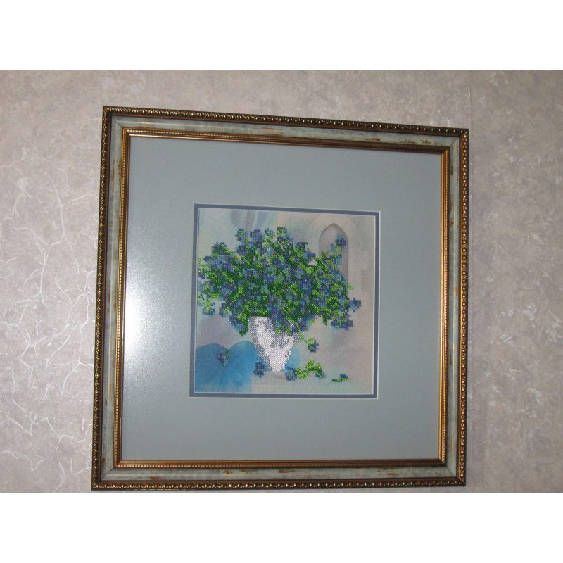 Bead Embroidery Pattern on Art Canvas "Daisy"