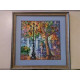 Bead Embroidery Pattern on Art Canvas "Evening Promenade"