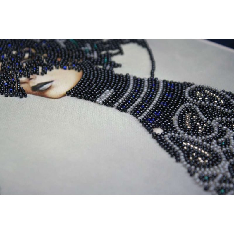 Bead Embroidery Kit on Art Canvas "Morgana"