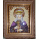 Icon Bead Embroidery Kit on Art Canvas "St. Ludmila"