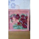 Bead Embroidery Pattern on Art Canvas "Poppy Trail"