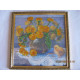 Bead Embroidery Pattern on Art Canvas "Golden Wonder"
