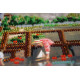 Bead Embroidery Kit on Art Canvas "Sunday picnic"