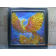Bead Embroidery Pattern on Art Canvas "The Firebird"