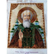 Icon Bead Embroidery Kit on Art Canvas "St. Sergius"