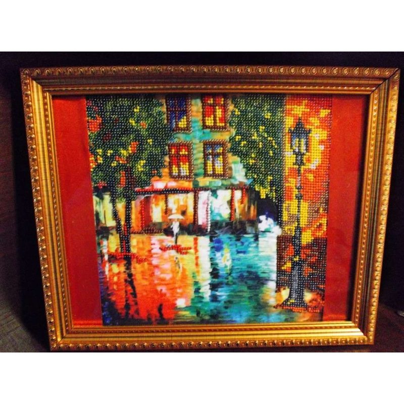 Bead Embroidery Pattern on Art Canvas "Autumn Fantasy"