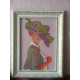 Bead Embroidery Kit on Art Canvas "Elizabeth"