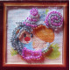 Mini Bead Embroidery Magnet Kit "Hedgehog with mushroom"