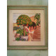 Bead Embroidery Pattern on Art Canvas "Mandarin Tree"